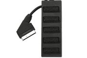 New 5 Way Port SCART Splitter AV Audio Video Euro Digital Adapter #1021