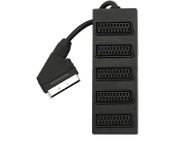 main image for ad New 5 Way Port SCART Splitter AV Audio Video Euro Digital Adapter #1021