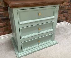 Solid Mexican pine bedside locker / table