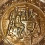 A pair of Early Twentieth Century Elpec Brass Chargers Image 2