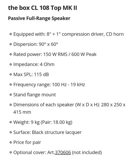 The Box speakers