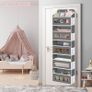 Over The Door Organizer Storage 2 Pack, 5 Shelves Door Organizer Hanging with 10 Mesh Pockets, Behind Door Storage  Ideal for Newborn, Nursery, and Baby Essentials Daily Use Dark Gray Image 5