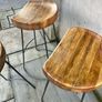 Set of three bar counter stools Image 5