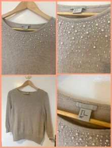 H&M Angora jumper with bead detail