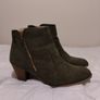 Green Suede Ankle Boots Image 4