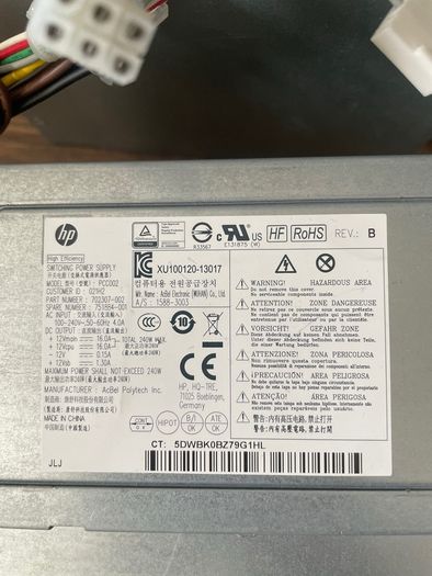 OEM Desktop Power Supplies Dell and HP ProDesk OptiPlex Precision 180W to 290W