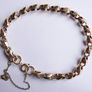 Vintage 9k Yellow Gold 375 Solid Handmade Fashion Link Bracelet length 8" -  9,4 grams Image 9