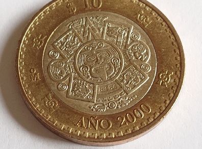 10 Pesos Millennium Coin - Mexico, 2000