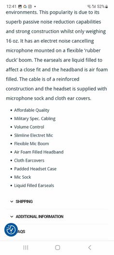 HM 40 headset