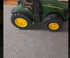 John Deere toy tractor