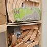 wooden blocks railway motorway road Image 2