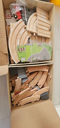 wooden blocks railway motorway road