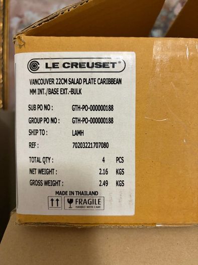 Le Creuset Salad Plate 22cm - Blue Vancover