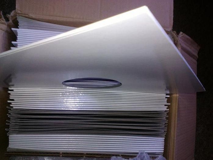 12" WHITE Replacement Vinyl Record Card Sleeve Covers With Diecut Hole - Best Quality(3mm Thick Spine) - PREMIUM 300GSM Thick