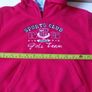 SALE!  Girls' Red Long Sleeve Hooded Fleece Jacket Image 6