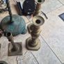 old vintage classic retro brass crystal ornaments Image 6