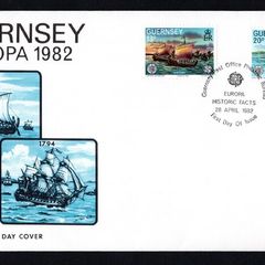 1982 Guernsey Europa Commemorative Stamps First Day Cover (FDC)
