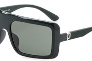 Police Unisex Sunglasses, SPLF62 Matte Green