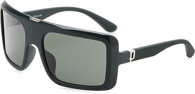 Police Unisex Sunglasses, SPLF62 Matte Green