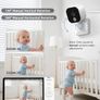 GHB 5-Inch Baby Monitor with Camera and Night Vision, IPS Screen, 2-Way Audio, Temperature Sensor, Digital Zoom, Lullabies, Feeding Reminder, VOX Mode Image 2