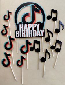 Birthday cake toppers - TIK TOK