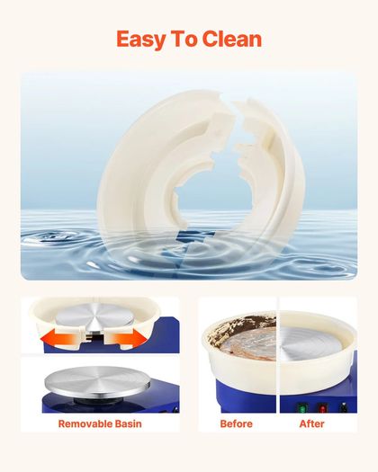 14 Inch Electric Pottery Wheel with Foot Pedal:Collection Available