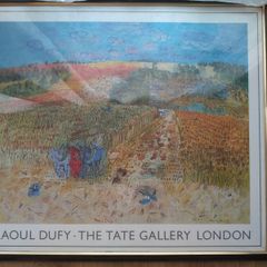 Vintage 1984 Raoul Dufy Tate Gallery Exhibition Poster - "The Harvest" (Framed)