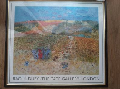 Vintage 1984 Raoul Dufy Tate Gallery Exhibition Poster - "The Harvest" (Framed)