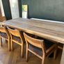 Beautiful solid oak table and chairs Image 2
