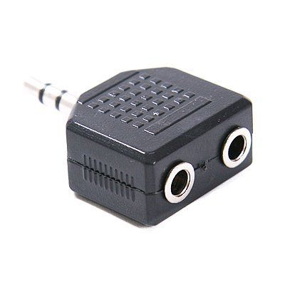 New 3.5 mm Male Jack to 2 x Jack Socket Splitter Adapter #22