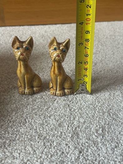 A Pair of Vintage Japanese Ceramic Dog Figurines