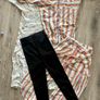 Jumpsuit size M top and trousers 2 pieces sets size S/M and brown glitter leggings size S Image 3