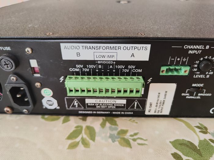 Dynacord Pcl-1240t Power Amplifier