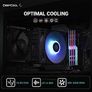 Ag400 Bk Argb Cpu Air Cooler All-black 5v-3pin Sync 220w Tdp 6mm X 4 Copper Heat Pipes With 120mm Fan Pwm 2000rpm 75.89cfm For Intel Lga 1700/1200/1151/1150/1155 Amd Am5/am4 Image 5
