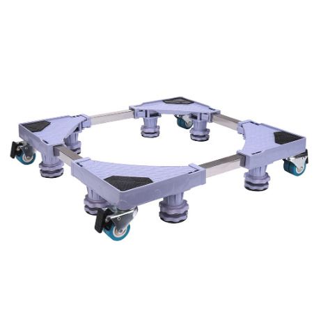 Mobile Base Fridge Stand Universal Mobile Roller Adjustable Movable Dolly Refrigerator Rack