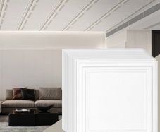 Ceiling Tiles, 48-Pack 20 x 20 in, Drop Ceiling Tiles Premium Polystyrene Sheet, Easy Installation/ Cutting Plastic Glue-up Ceiling Tile, Basement Ceiling Covering for Home/Office Decoration