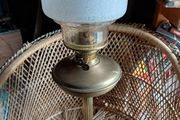 Large Vintage Brass Kerosene Lamp
