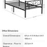 Metal bed frame Image 4