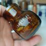 486 - Set of 2 Vintage Brown Amber Glass Cork Top Collectible Decorative Bovril Bottles Image 2