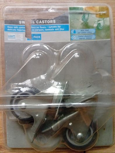 Brand New Heavy Duty Castors Wheels Set 50mm