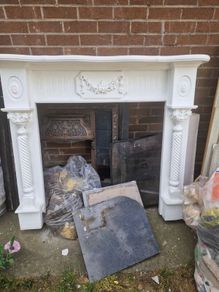 fire surround and cast iron inset