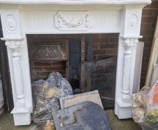 fire surround and cast iron inset