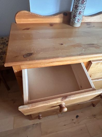 Solid pine tallboy and lockers
