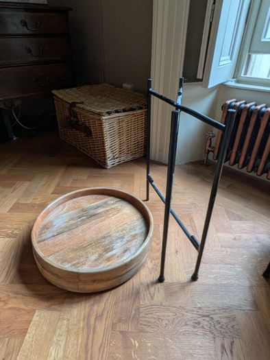 Stunning Wood Pair side tables