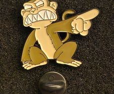 Family guy , evil monkey , pin back badge.