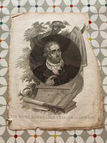 Antique Print Charles James Fox