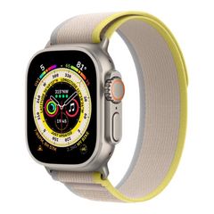 Apple Watch Ultra Cellular 49mm Natural Titanium with Trail Loop Yellow/Beige - Grade A with Box and Accessories