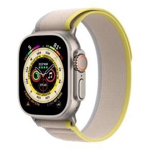 Apple Watch Ultra Cellular 49mm Natural Titanium with Trail Loop Yellow/Beige - Grade A with Box and Accessories