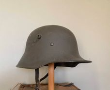 Original WW1 German Stahlhelm, Finnish Contract, SE (Sachsische Emaillier) Militaria