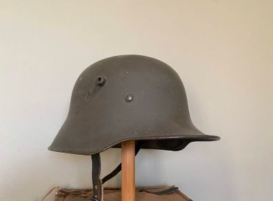 Original WW1 German Stahlhelm, Finnish Contract, SE (Sachsische Emaillier) Militaria